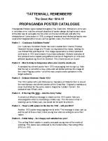 Propaganda Poster Catalogue